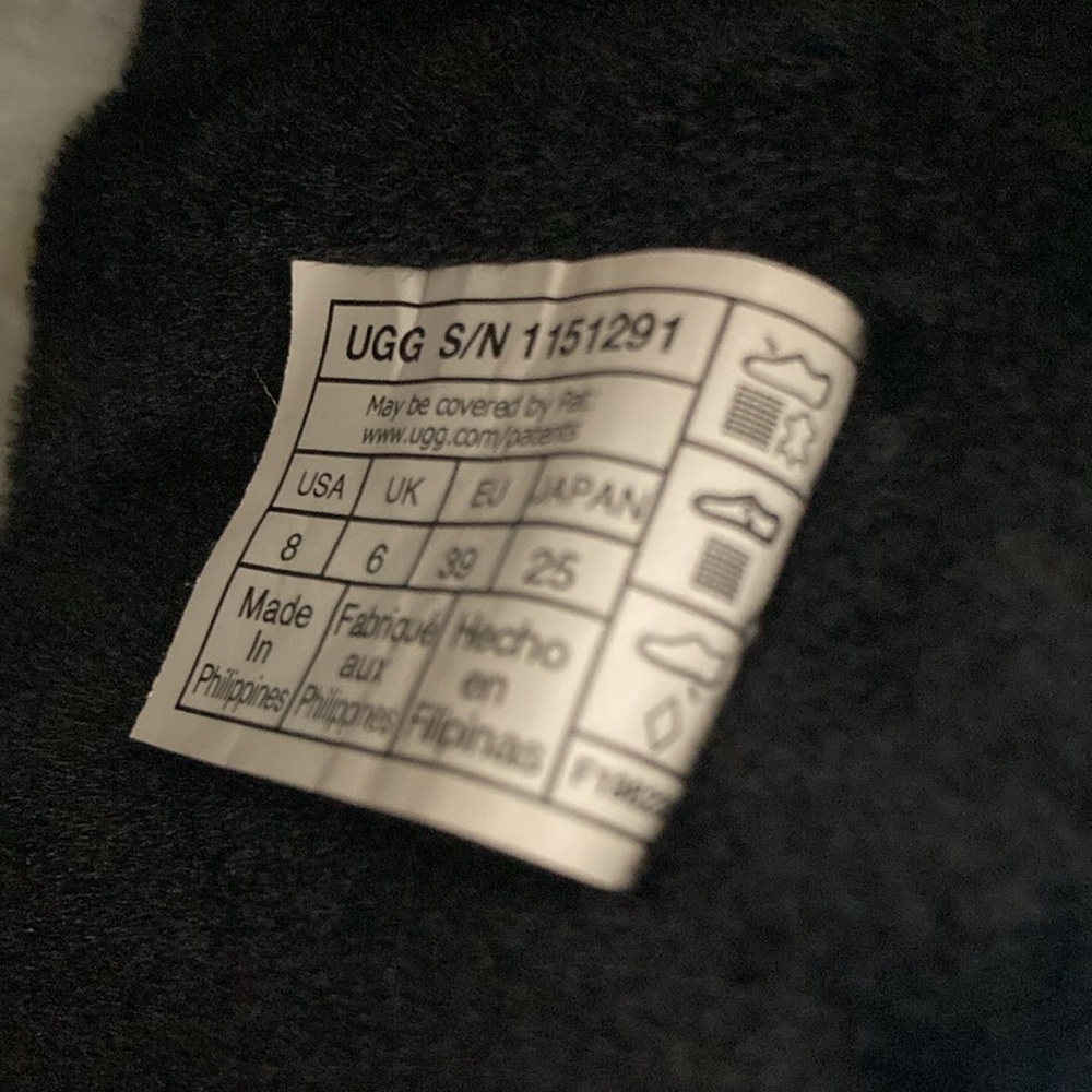 New! UGG Australia Classic Mini Mirror Ball Boot Black 8 - Picture 5 of 5